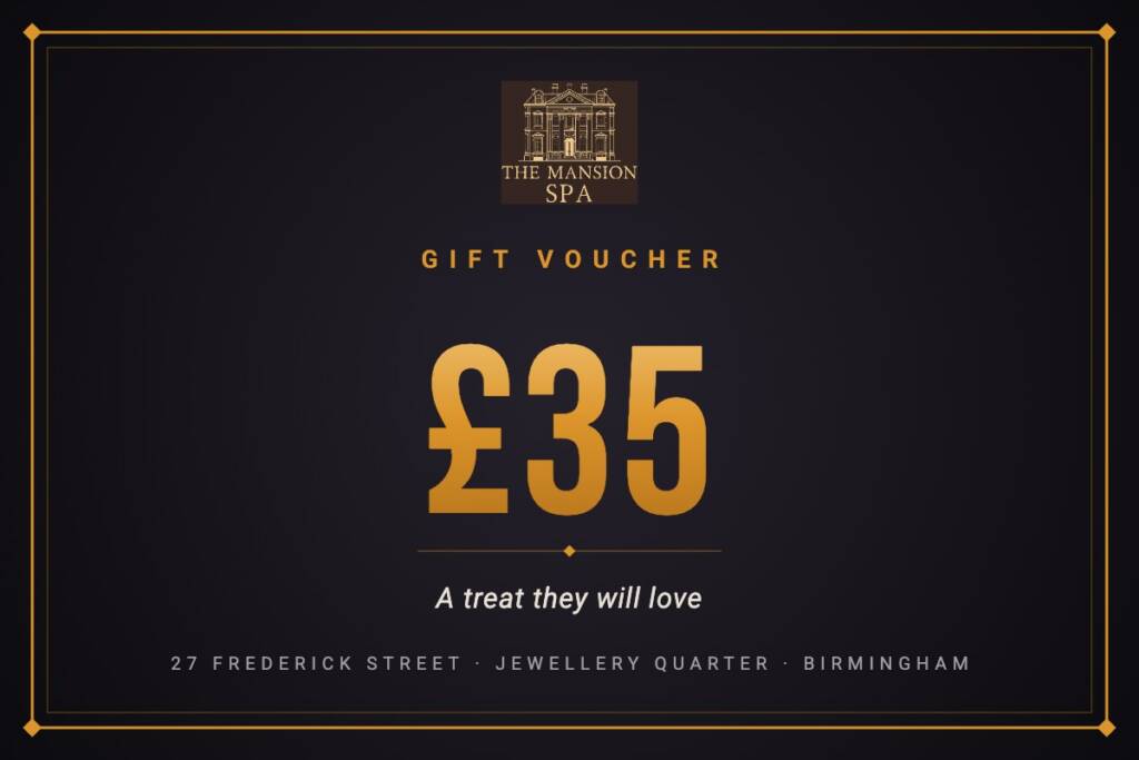 £35 spa gift voucher Birmingham, The Mansion Spa