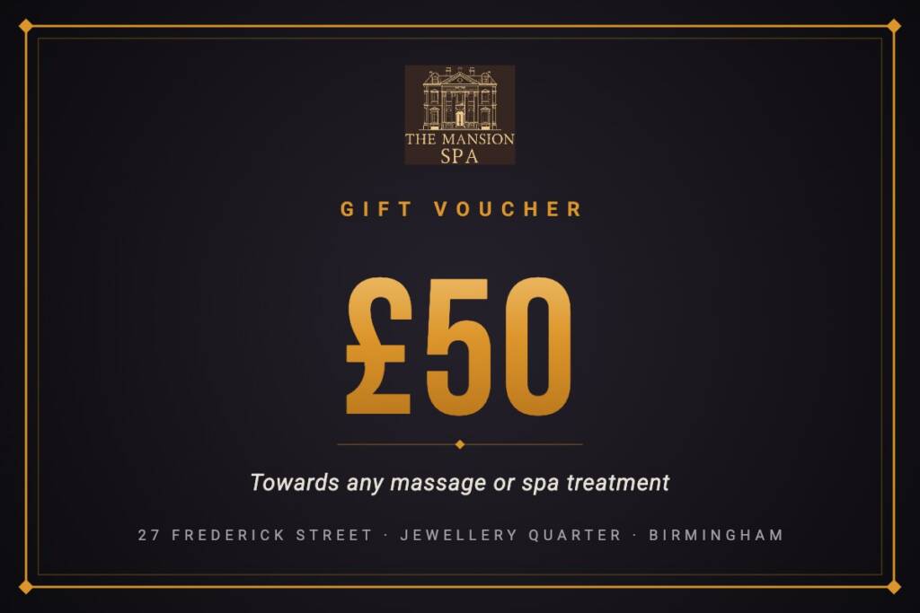 £50 spa gift voucher Birmingham, The Mansion Spa